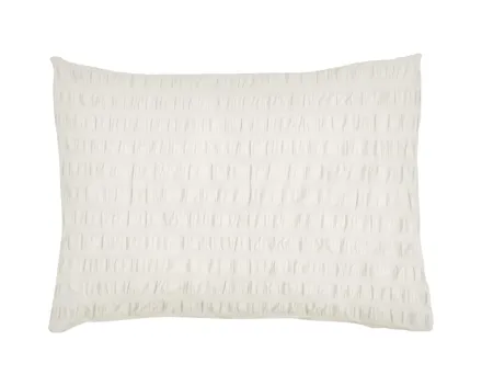 Bettwäsche Seersucker uni 65x100 Pfulmen, weiss