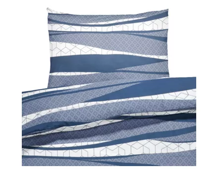 Bettwäsche Wellen blau 50x70 Kissenbezug