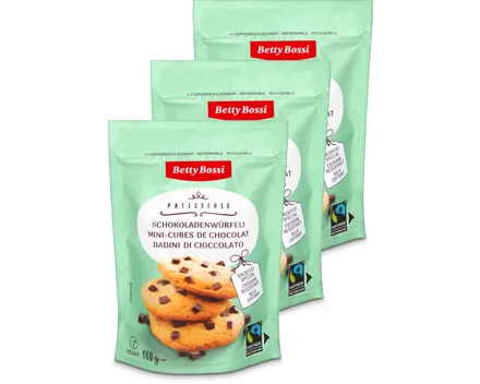 Betty Bossi Fairtrade Schokoladenwürfeli 3x 160g