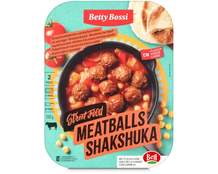 Betty Bossi Meatballs Shakshuka