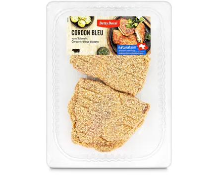 Betty Bossi Naturafarm Schweinshalscordonbleu .ca. 350g