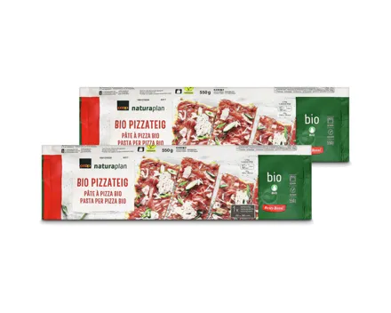 Betty Bossi Naturaplan Bio Pizzateig ausgewallt 25x38cm 2x 550g