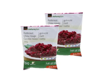 Betty Bossi Naturaplan Bio Rotkraut gekocht 2x 250g