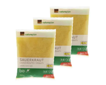 Betty Bossi Naturaplan Bio Sauerkraut gekocht 3x 250g