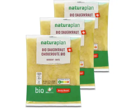 Betty Bossi Naturaplan Bio Sauerkraut gekocht 3x 250g