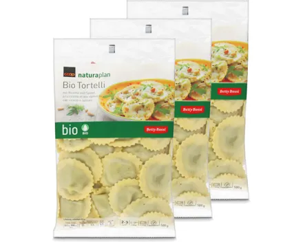 Betty Bossi Naturaplan Bio Tortelli mit Ricotta & Spinat 3x 500g