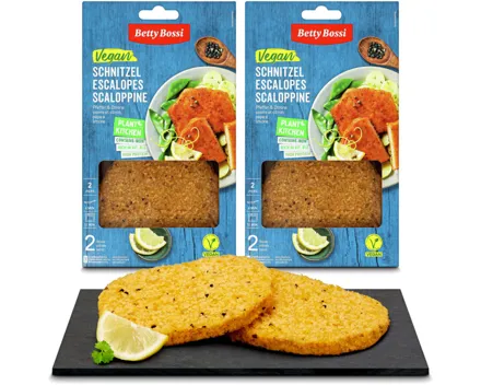 Betty Bossi Plant Kitchen vegane Alternative zu Schnitzel Pfeffer & Zitrone 2x 220g