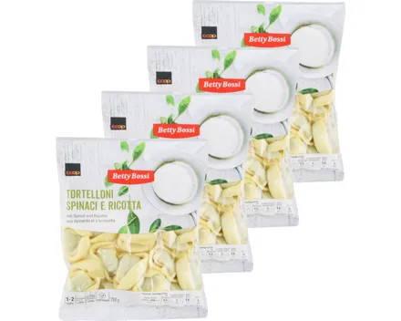 Betty Bossi Tortelloni mit Spinat & Ricotta 4x 250g