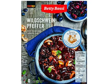 Betty Bossi Wildschweinpfeffer