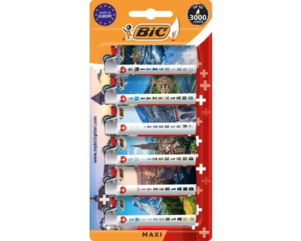 BIC Feuerzeug Swiss Cross