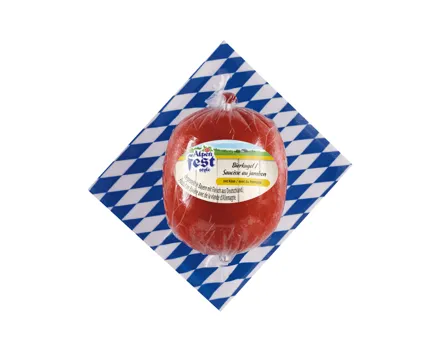 Bierwurstkugel mit Käse
