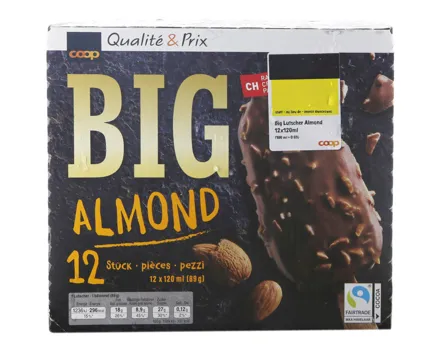 Big Fairtrade Lutscher Almond 12x120ml