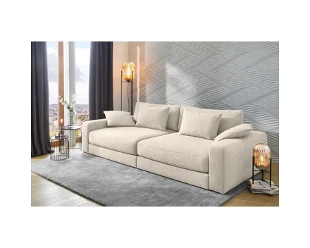 Bigsofa Milano Stoff Beige meliert 290 cm