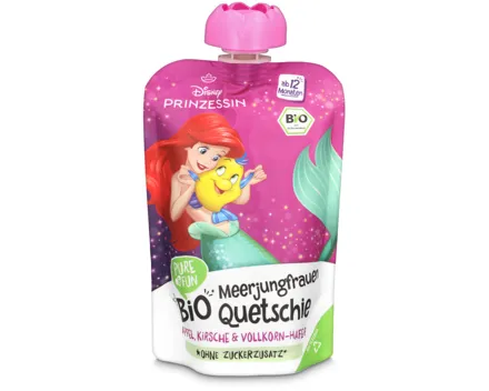 Bio Quetschie Apfel, Kirsche & Vollkorn-Hafer 12+ Monate