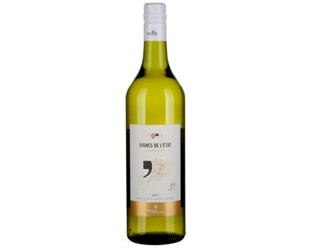 Bio Vully AOC Chasselas Vignes de l'État (2024) – Weisswein, Schweiz (0.75l)