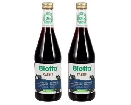 Biotta Fruchtsaft Cassis 2x 50cl
