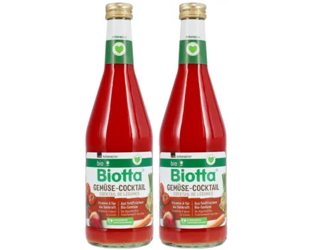 Biotta Naturaplan Bio Saft Gemüse Cocktail 2x 50cl