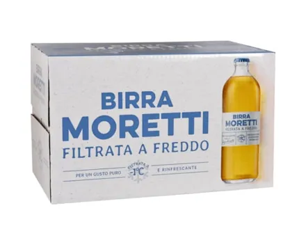Birra Moretti filtrata a freddo 15 x 55 cl