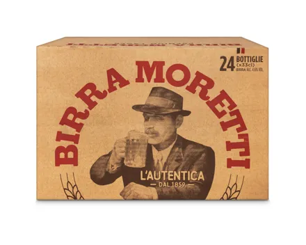 Birra Moretti L'Autentica Lager 24x33cl