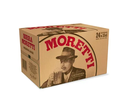 Birra Moretti L'Autentica Lager 24x33cl
