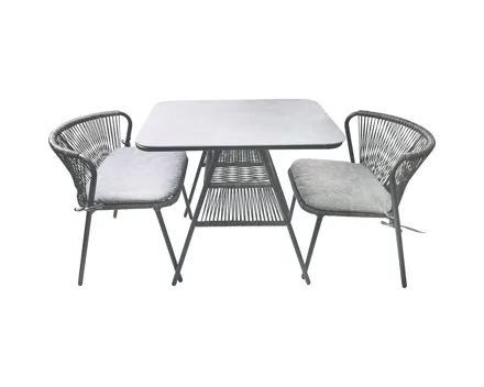 Bistroset Dallas, anthrazit