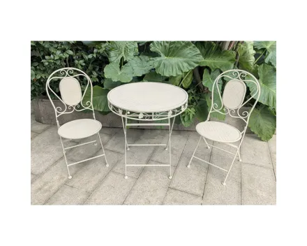 Bistroset Ginkgo, weiss