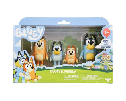 Bluey Figuren Vierer pack Familie