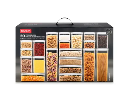 Bodum Vorratsdosen 20er Set schwarz