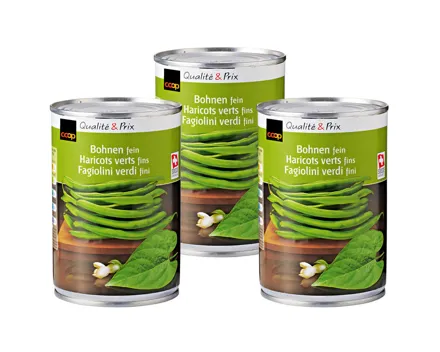 Bohnen fein 3x210g