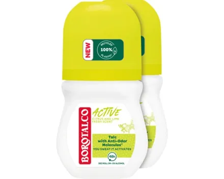 Borotalco Active Deo Roll On 2 x 150 ml