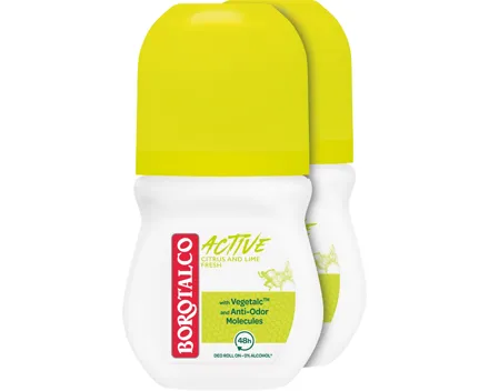 Borotalco Active Deo Roll On 2 x 150 ml
