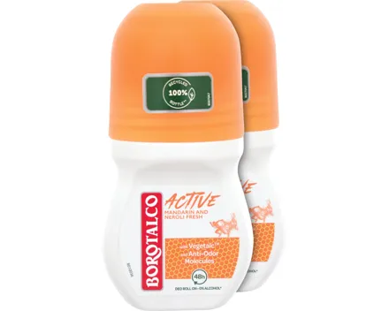 Borotalco Active Deo Roll-on Mandarine & Neroli 2 x 50 ml