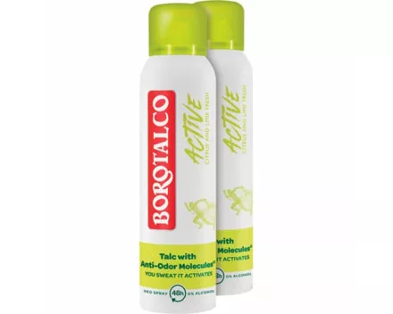 Borotalco Active Deo Spray 2 x 150 ml