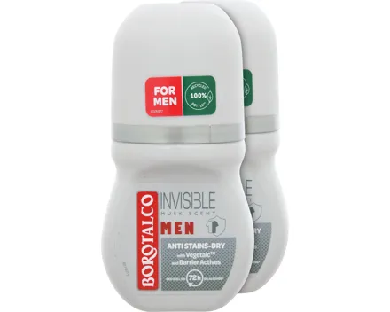 Borotalco Deo Roll-on Absolute Invisible Dry 2 x 50 ml