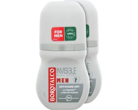 Borotalco Deo Roll-on Absolute Invisible Dry 2 x 50 ml