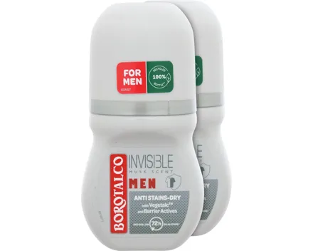 Borotalco Deo Roll-on Absolute Invisible Dry 2 x 50 ml