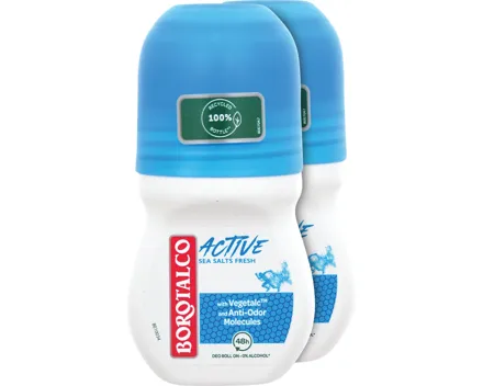 Borotalco Deo Roll-On Active Sea Salts Fresh 2 x 50 ml