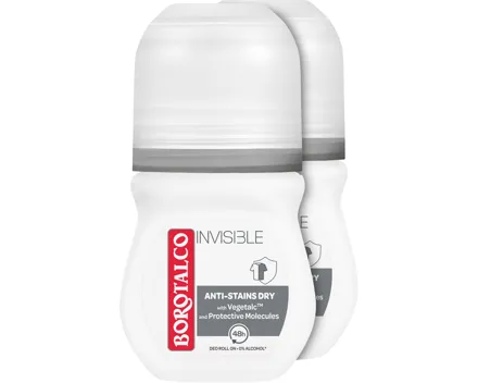 Borotalco Invisible Deo Roll On 2 x 50 ml