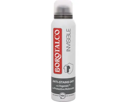 Borotalco Invisible Deo Spray 2 x 150 ml