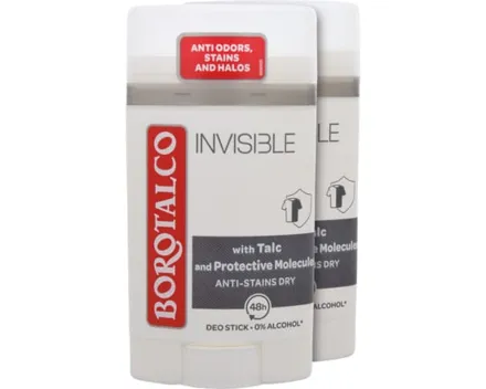Borotalco Invisible Deo Stick 2 x 40 ml