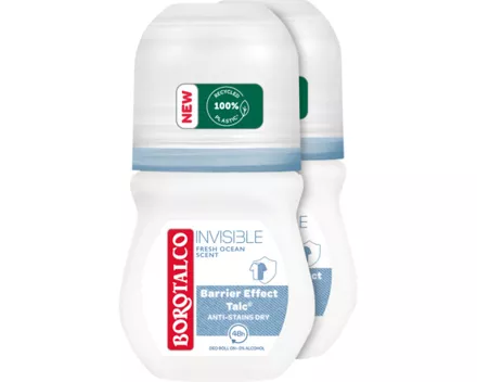 Borotalco Invisible Fresh Deo Roll On 2 x 50 ml