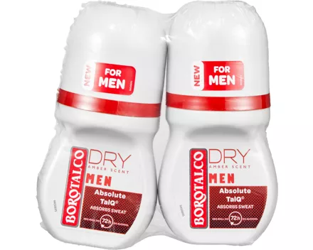 Borotalco Men Deo Roll-on Absolute Extra Dry Amber