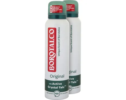 Borotalco Original Deo Spray 2 x 150 ml