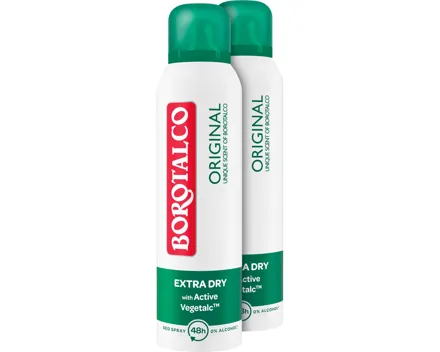 Borotalco Original Deo Spray 2 x 150 ml