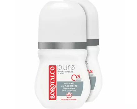 Borotalco Pure Clean Freshness Deo Roll On 2 x 50 ml