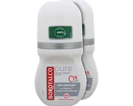 Borotalco Pure Clean Freshness Deo Roll On 2 x 50 ml