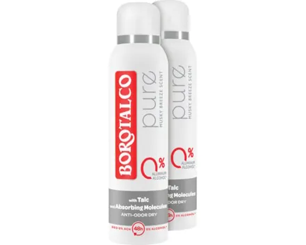 Borotalco Pure Clean Freshness Deo Spray 2 x 150 ml