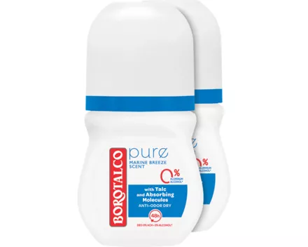 Borotalco Pure Natural Freshness Deo Roll On 2 x 150 ml