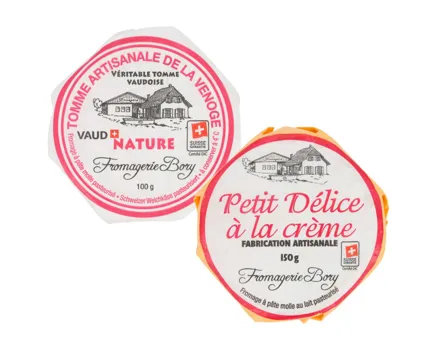 Bory Tomme de la Venoge Nature & Petit Délice à la crème