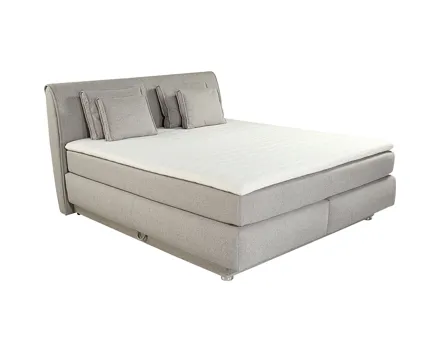 Boxspringbett Carla Stoff 160 x 200, beige